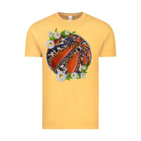 Vintage Mustard basketball with patterns and daisies Vintage Tee - texasbilliewilder