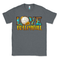 Charcoal Heather love volleyball Classic Tee - HRA Design Shop