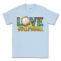 Dusty Blue love volleyball Classic Tee - HRA Design Shop