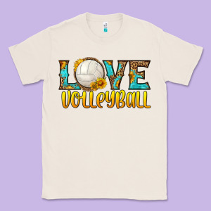 Love Volleyball Classic Tee Designed By Hra Design Shop