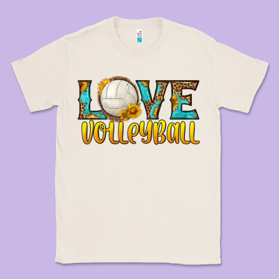 Love Volleyball Classic Tee Designed By Hra Design Shop