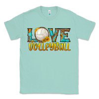 Seafoam love volleyball Classic Tee - HRA Design Shop
