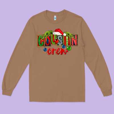 Cousin Crew Christmas Long Sleeve Tee Designed By Fadigitalartstudio