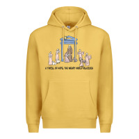 Antique Gold a thrill of hope nativity Premium Hoodie - MaliasSmallBusiness