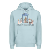 Blue Mist a thrill of hope nativity Premium Hoodie - MaliasSmallBusiness