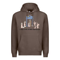 Coffee a thrill of hope nativity Premium Hoodie - MaliasSmallBusiness