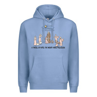 Colony Blue a thrill of hope nativity Premium Hoodie - MaliasSmallBusiness