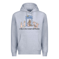Heather Grey a thrill of hope nativity Premium Hoodie - MaliasSmallBusiness