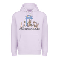 Lilac a thrill of hope nativity Premium Hoodie - MaliasSmallBusiness