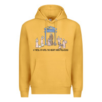 Mustard a thrill of hope nativity Premium Hoodie - MaliasSmallBusiness