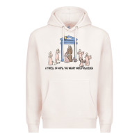 Pale Pink a thrill of hope nativity Premium Hoodie - MaliasSmallBusiness