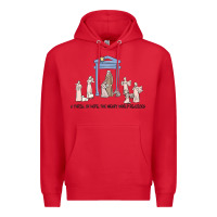 Red a thrill of hope nativity Premium Hoodie - MaliasSmallBusiness