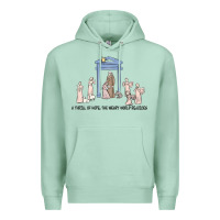 Seafoam a thrill of hope nativity Premium Hoodie - MaliasSmallBusiness