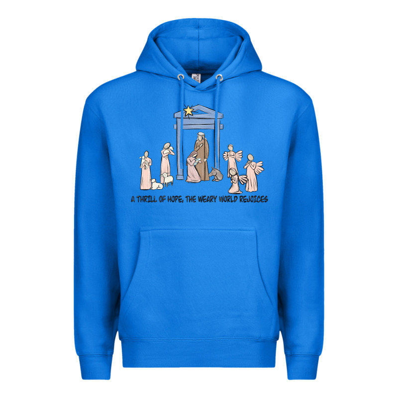 A Thrill Of Hope Nativity Premium Hoodie by MaliasSmallBusiness | Teevron