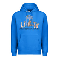True Royal a thrill of hope nativity Premium Hoodie - MaliasSmallBusiness