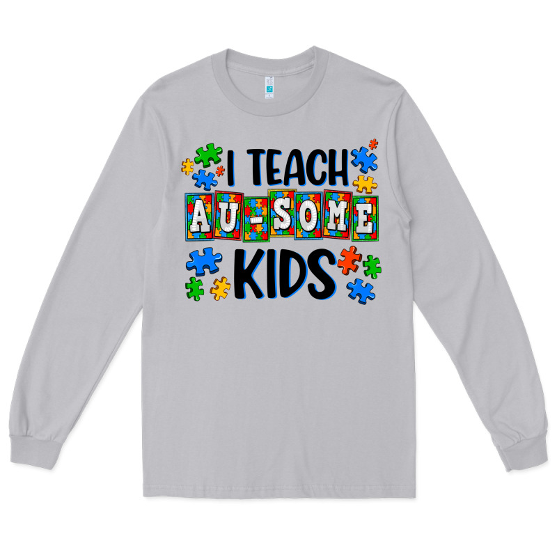 I Teach Ausome Kids Long Sleeve Tee by AdoDesignShop | Teevron