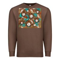 Chestnut baseball turquoise gemstones western patterns Premium Sweatshirt - BarkalooDesign
