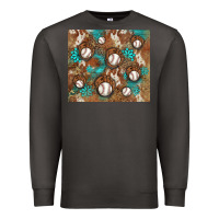Smoke baseball turquoise gemstones western patterns Premium Sweatshirt - BarkalooDesign