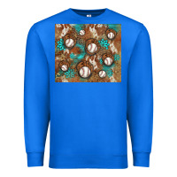 True Royal baseball turquoise gemstones western patterns Premium Sweatshirt - BarkalooDesign