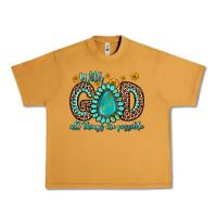 Peanut Butter with god all things are possible gemstone Urban Heavy Tee - Zillion Design Studio