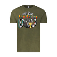 Vintage Olive best racing dad Vintage Tee - texasbilliewilder