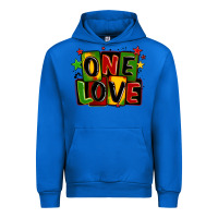 Cobalt one love juneteenth Urban Hoodie - LillyAllenDesigns