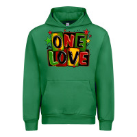 Emerald one love juneteenth Urban Hoodie - LillyAllenDesigns