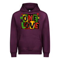 Mauve Wine one love juneteenth Urban Hoodie - LillyAllenDesigns