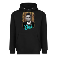 Black johnny cash Heavyweight Hoodie - AdoDesignShop