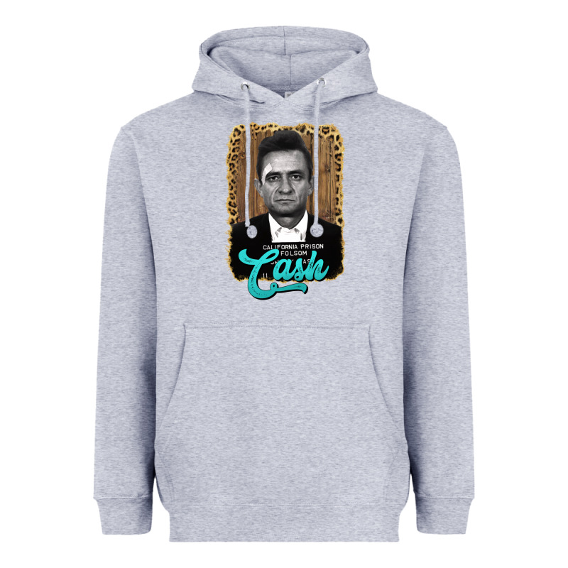 Johnny Cash Heavyweight Hoodie by AdoDesignShop | Teevron