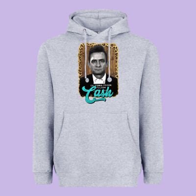 Johnny Cash Heavyweight Hoodie Designed By Adodesignshop