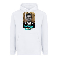 White johnny cash Heavyweight Hoodie - AdoDesignShop