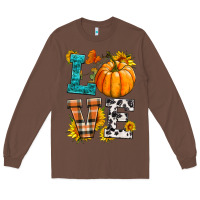Chestnut love pumpkin Long Sleeve Tee - HRA Design Shop