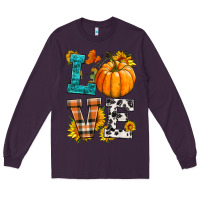 Plum love pumpkin Long Sleeve Tee - HRA Design Shop