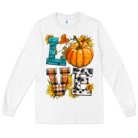 White love pumpkin Long Sleeve Tee - HRA Design Shop