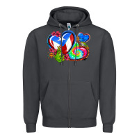 Smoke western leopard puerto rico   hearts Zipper Hoodie - AdoDesignShop