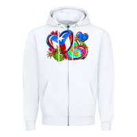 White western leopard puerto rico   hearts Zipper Hoodie - AdoDesignShop