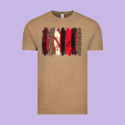 Baseball Brushstroke Vintage Tee Designed By Zillion Design Studio