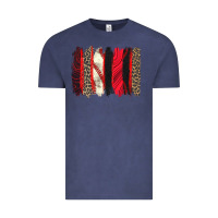Vintage Denim baseball brushstroke Vintage Tee - Zillion Design Studio