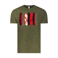 Vintage Olive baseball brushstroke Vintage Tee - Zillion Design Studio