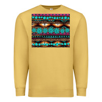 Antique Gold leopard aztec turquoise jewelry Premium Sweatshirt - BarkalooDesign