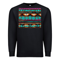 Black leopard aztec turquoise jewelry Premium Sweatshirt - BarkalooDesign