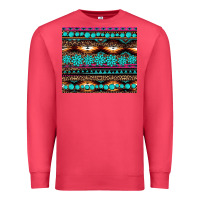 Cardinal leopard aztec turquoise jewelry Premium Sweatshirt - BarkalooDesign