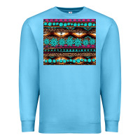 Ocean Blue leopard aztec turquoise jewelry Premium Sweatshirt - BarkalooDesign