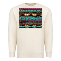 Sandshell leopard aztec turquoise jewelry Premium Sweatshirt - BarkalooDesign