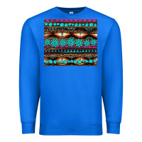 True Royal leopard aztec turquoise jewelry Premium Sweatshirt - BarkalooDesign