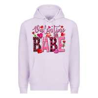 Lilac valentine babe Premium Hoodie - NancyCooperArtShop