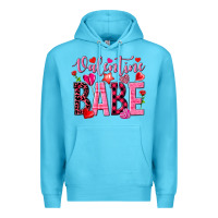 Ocean Blue valentine babe Premium Hoodie - NancyCooperArtShop