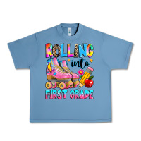 Pebble Blue rolling into first grade Urban Heavy Tee - texasbilliewilder
