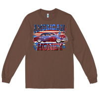 Chestnut American honey 4th of july Long Sleeve Tee - CowGirlArtShop